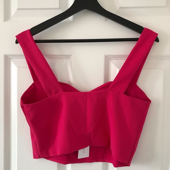 Dynamite Ribbed Bustier Crop Top - Picture 2 of 5